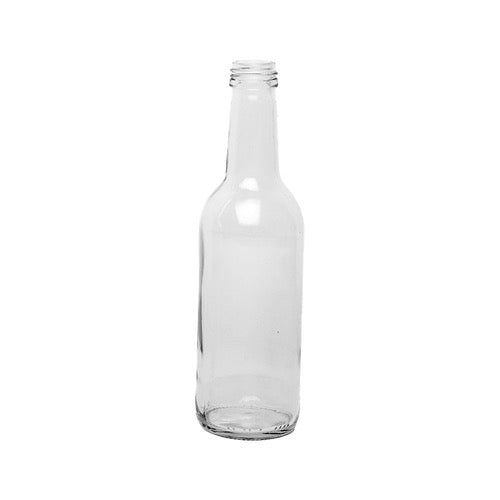 250ml Straight Neck Clear Glass Mineral Water Bottle