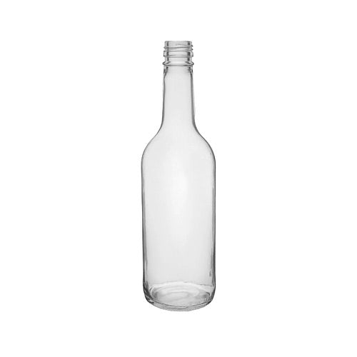 500ml Straight Neck Clear Glass Mineral Water Bottle